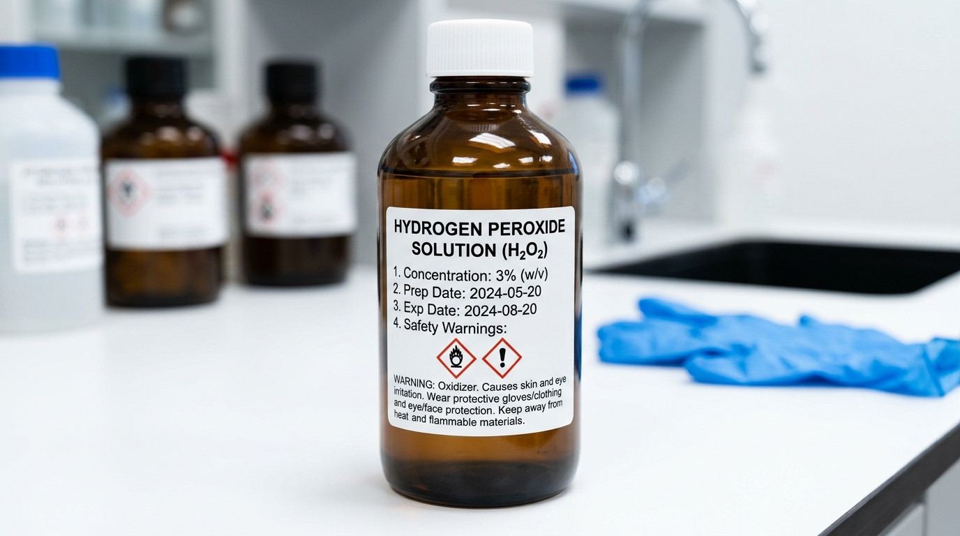 Common hydrogen peroxide dilution mistakes and safety errors that cause incidents and injuries