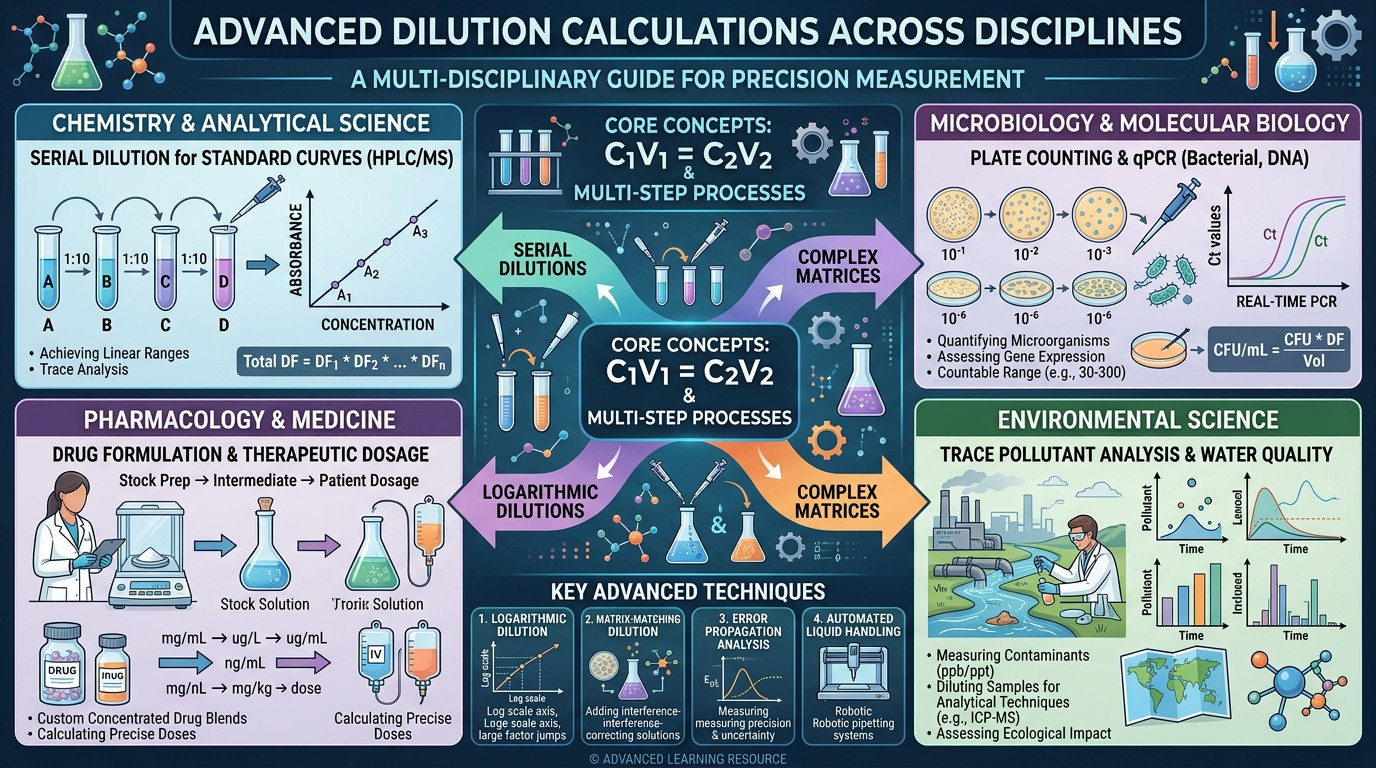 How to do a dilution calculation advanced applications across chemistry biology clinical environmental and everyday settings