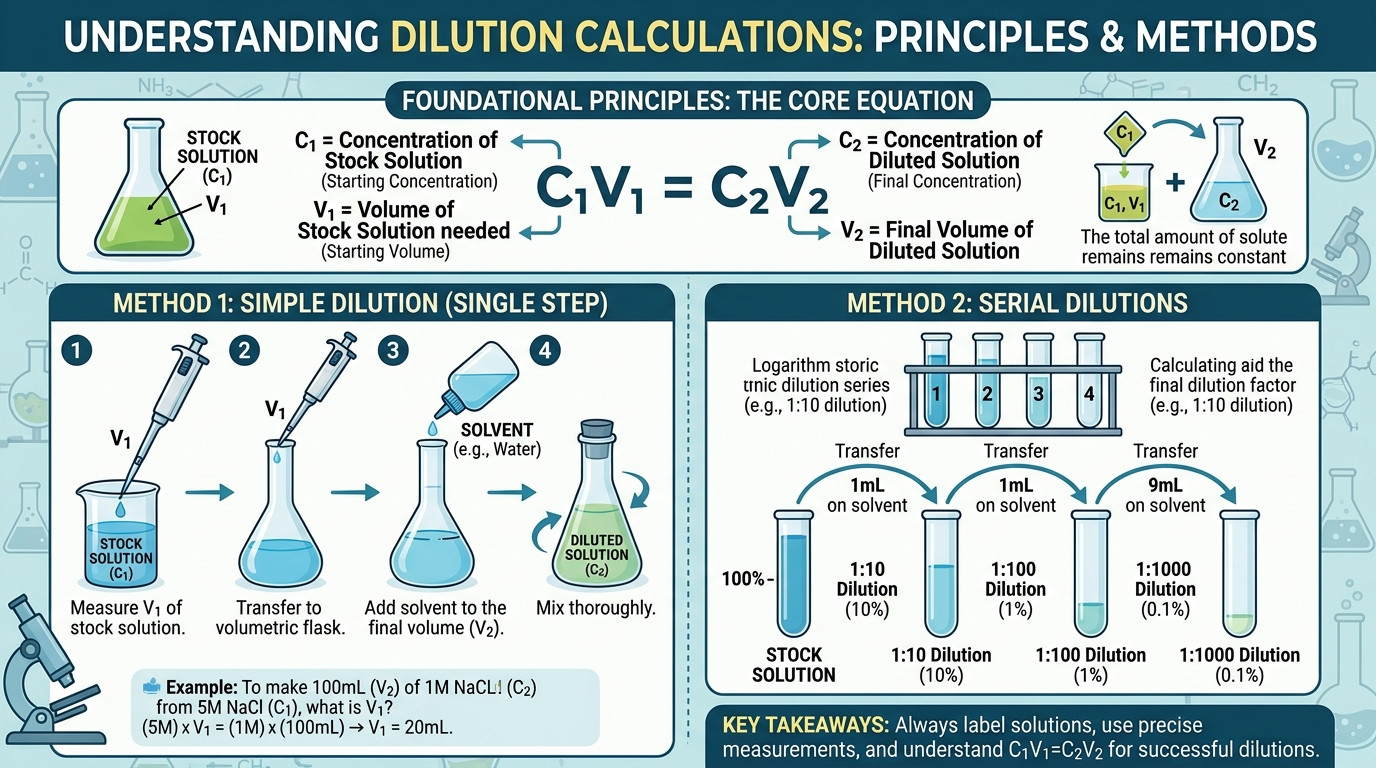 Drug dose dilution calculator best practices checklist for safe medication preparation