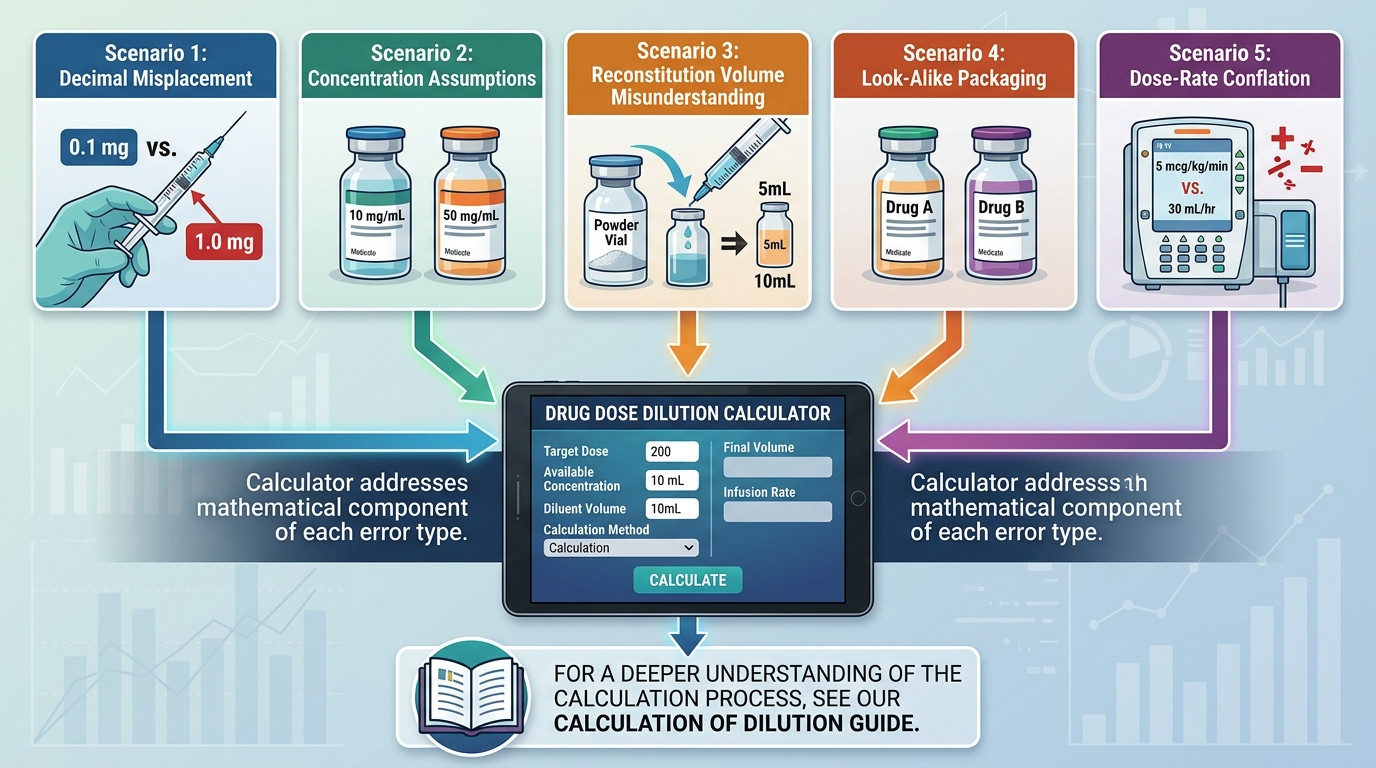 Drug dose dilution calculator common medication errors and prevention strategies