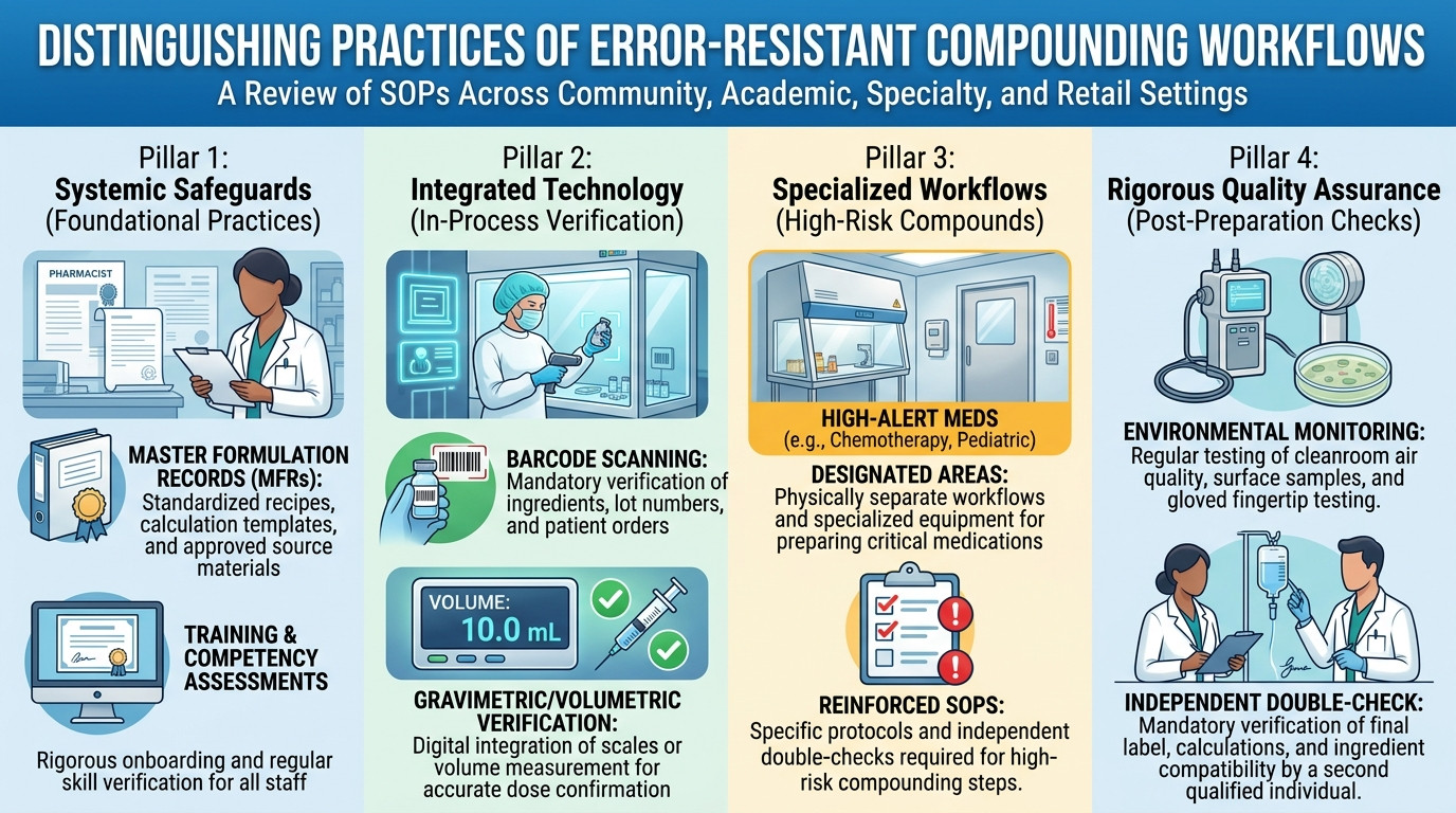 Pharmaceutical dilution calculator best practices checklist for pharmacy compounding and medication preparation