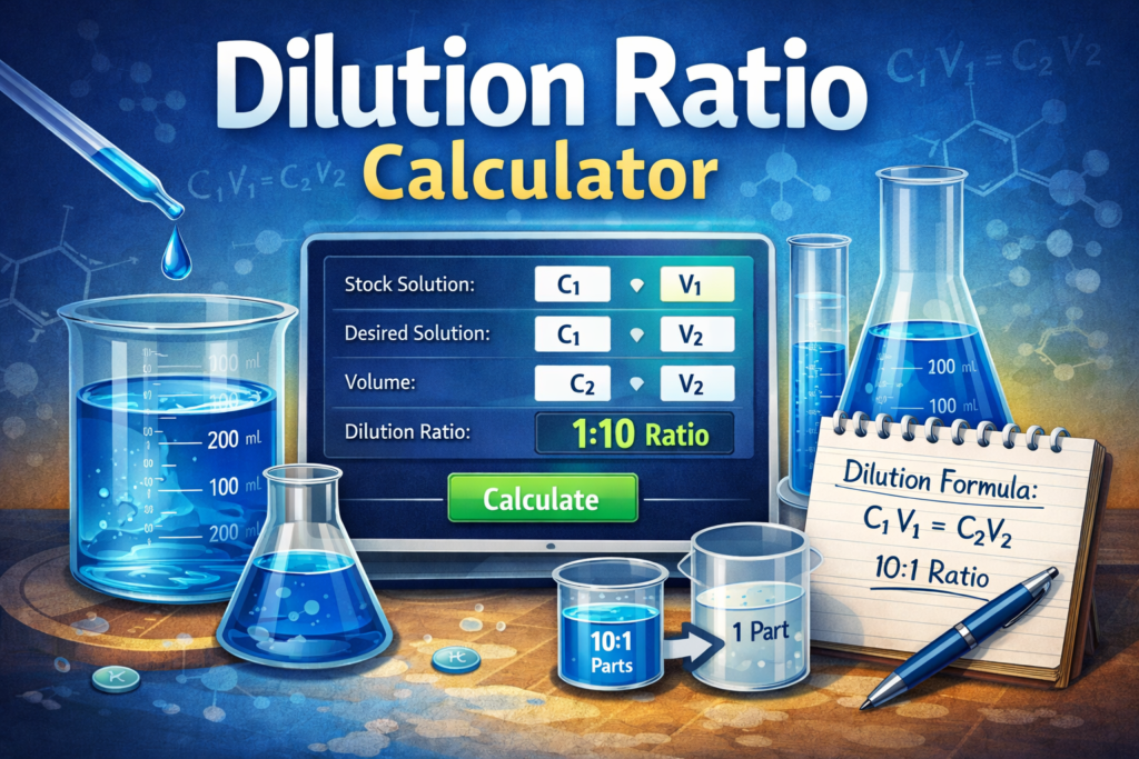 Dilution Ratio Calculator