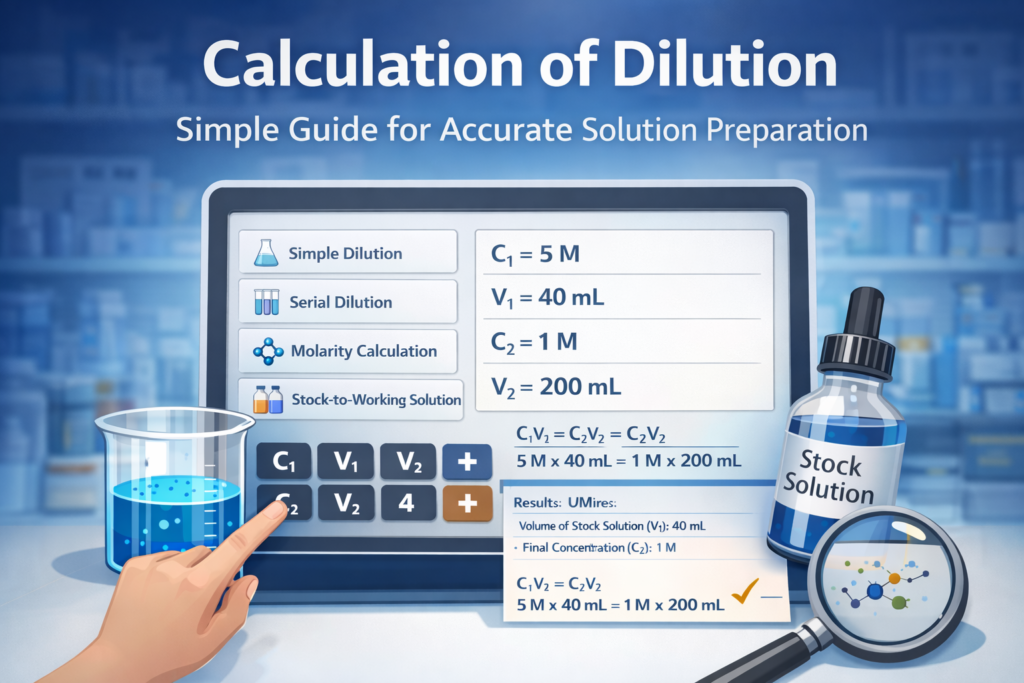Calculation of Dilution