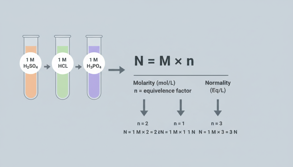 how to convert molarity to normality