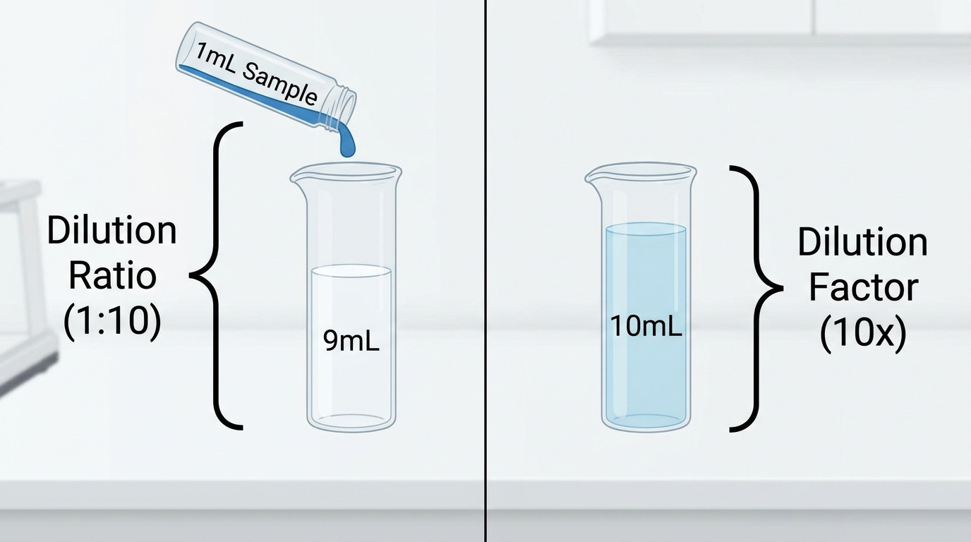 1:10 and serial dilution applications across chemistry, biology, clinical, environmental, and everyday settings