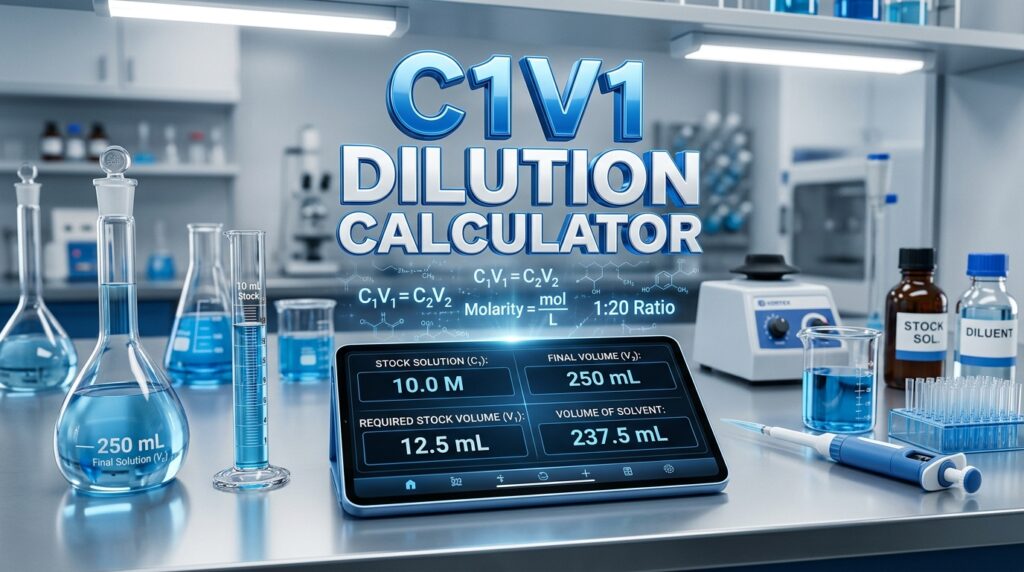 C1V1 Dilution Calculator