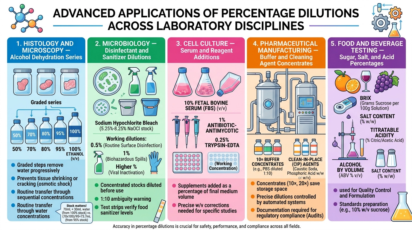 Dilution calculator percent advanced applications in histology cell culture microbiology and pharmaceutical manufacturing