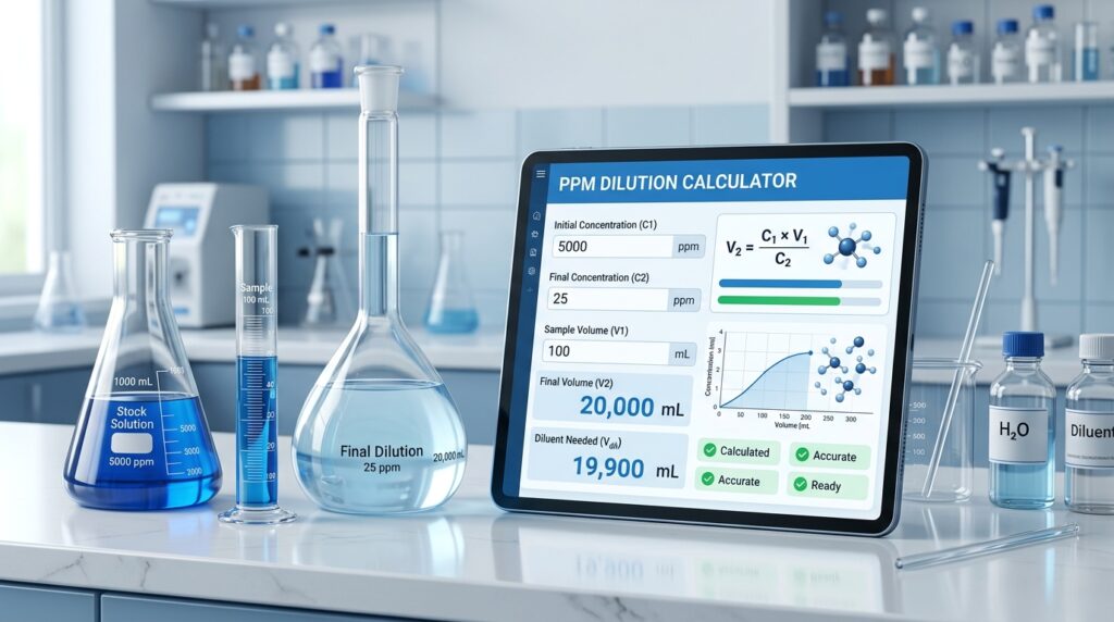 PPM Dilution Calculator