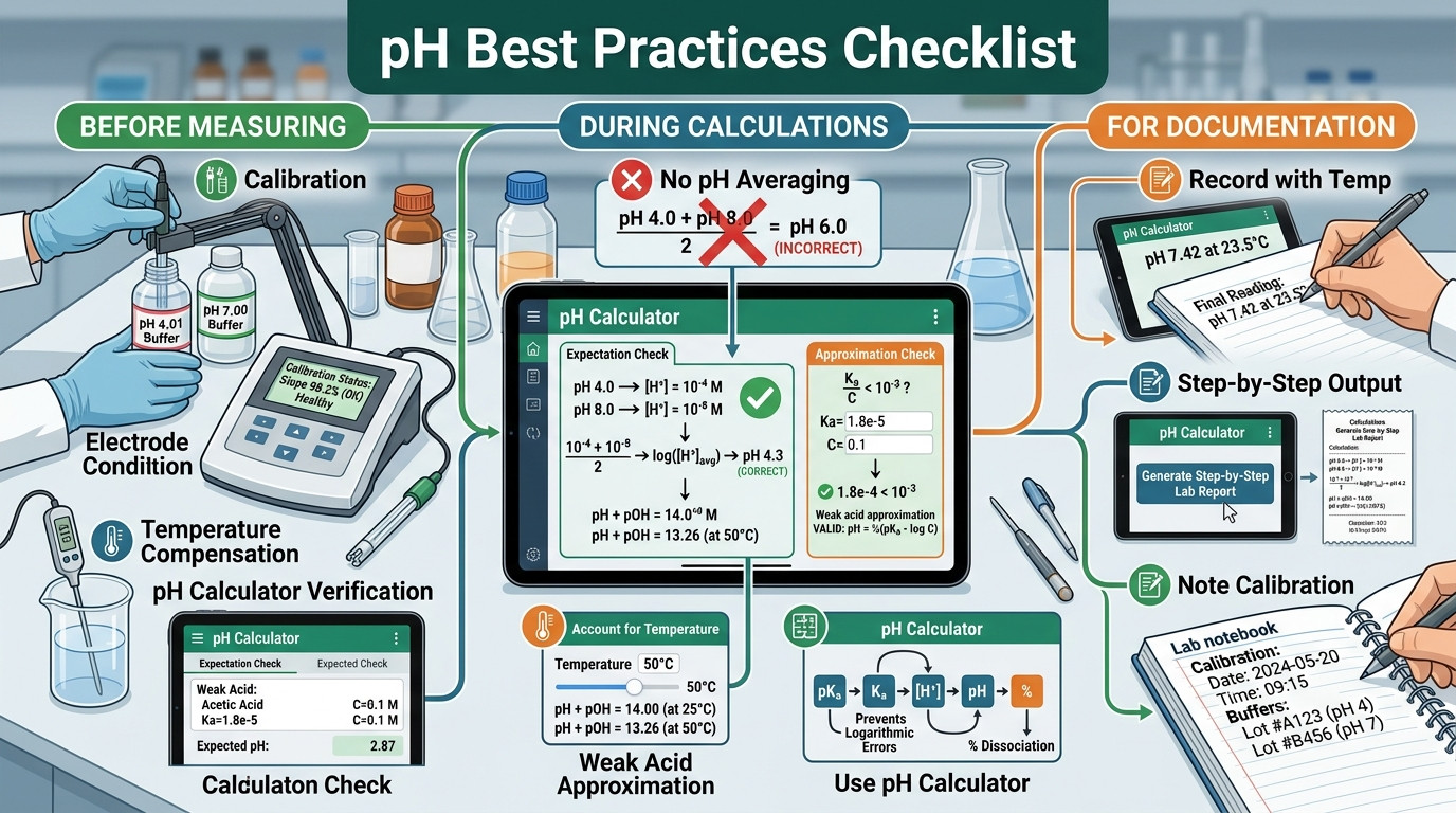 pH measurement best practices with pH meter calibration and electrode care