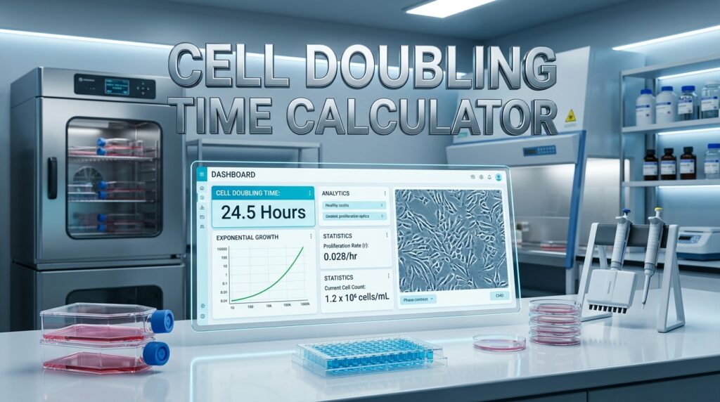 Cell Doubling Time Calculator