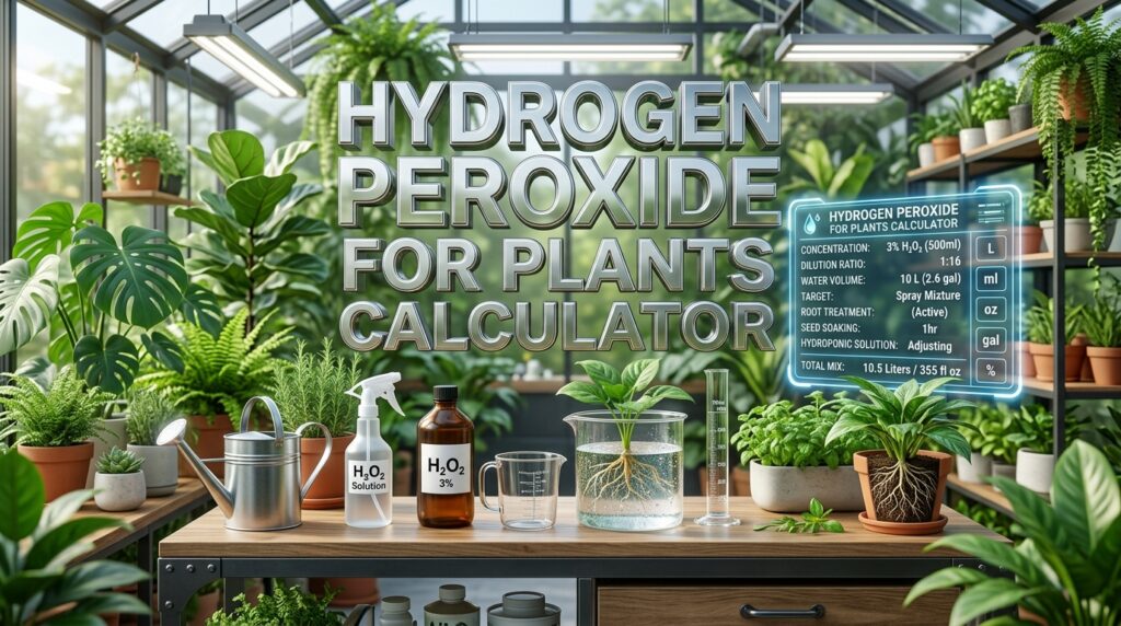Hydrogen Peroxide For Plants