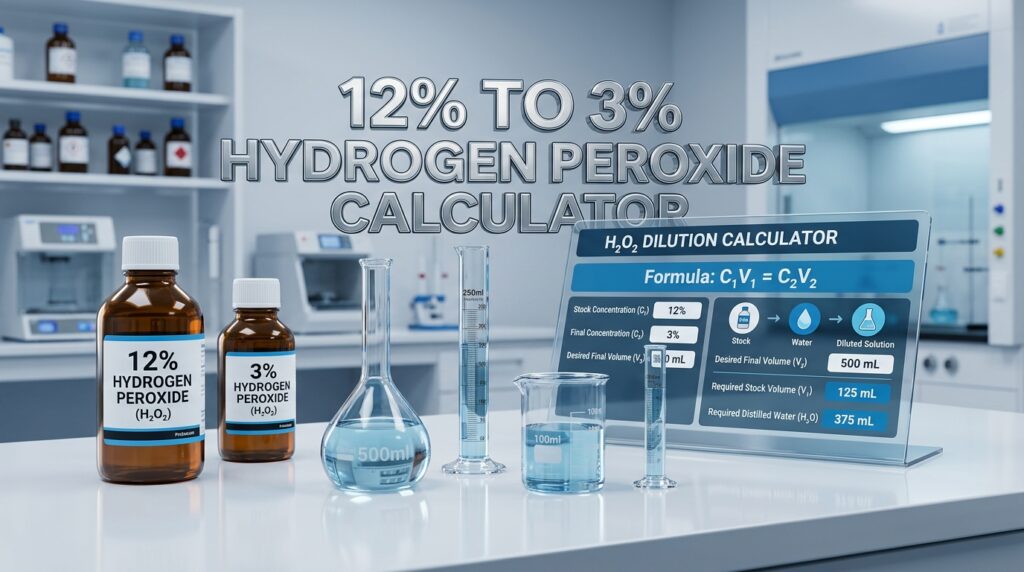 How to Dilute 12 Hydrogen Peroxide to 3