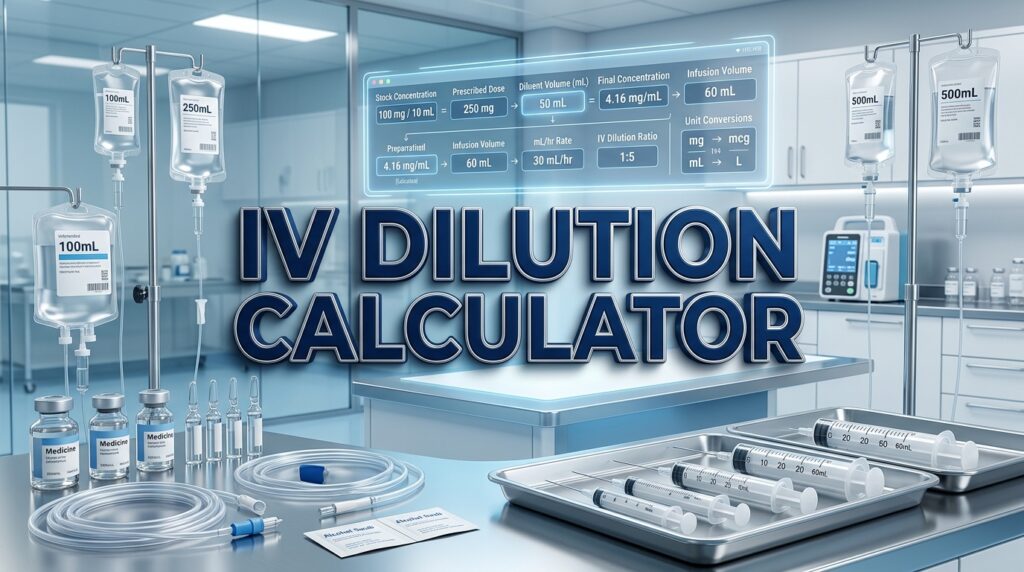 IV Dilution Calculator
