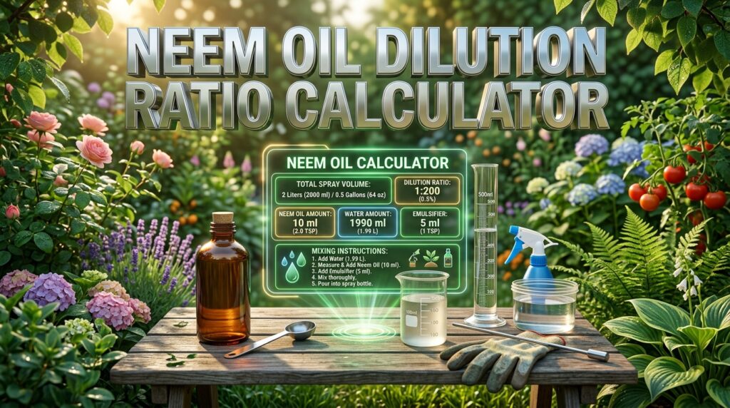 neem oil dilution ratio