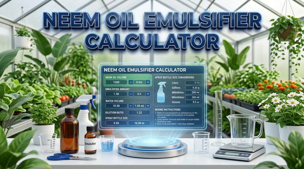 Neem Oil Emulsifier Calculator