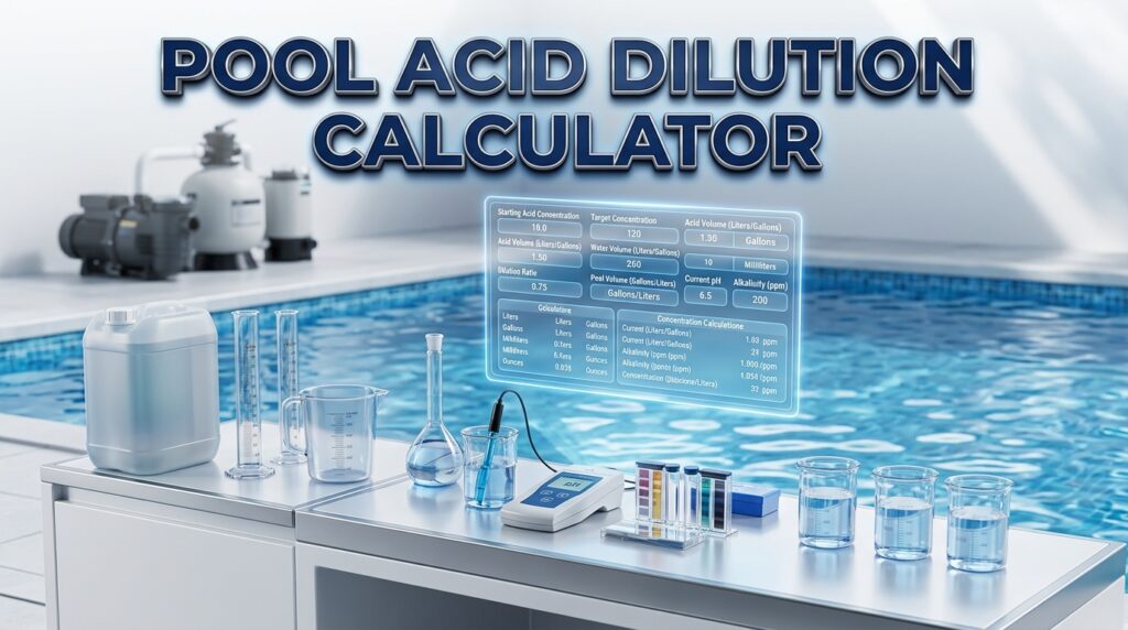 Pool Acid Dilution Calculator